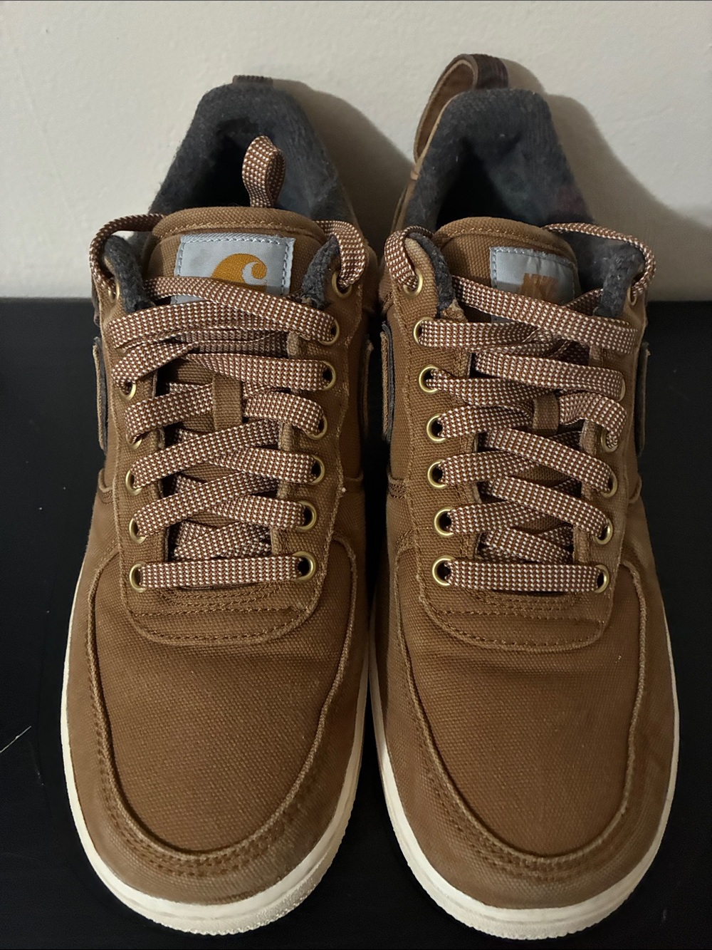 Nike x Carhartt WIP Air Force 1 Low 'Ale Brown Mens size 10 Brown - Picture 4 of 11